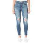 Juniors' Denizen From Levi's Ripped High-waist Ankle Jeggings, Teens, Size: 1, Blue