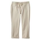 Girls 7-16 & Plus Size So&reg; Ribbed Waist Jean Capris, Girl's, Size: 7, Lt Beige