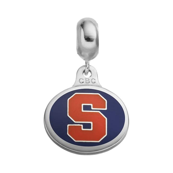 Fiora Sterling Silver Syracuse Orange Logo Charm, Women's, Multicolor