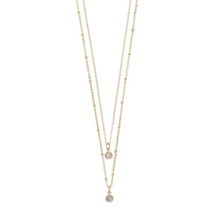 Lc Lauren Conrad Simulated Crystal Pendant Layered Necklace, Women's, Gold