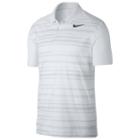 Men's Nike Essential Regular-fit Dri-fit Striped Performance Golf Polo, Size: Small, White