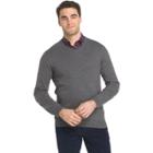 Big & Tall Izod Regular-fit Wool-blend V-neck Sweater, Men's, Size: Xl Tall, Grey (charcoal)