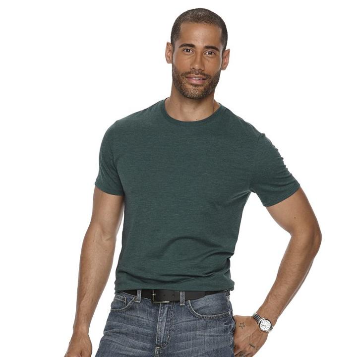 Men's Apt. 9 Solid Tee, Size: Xl, Turquoise/blue (turq/aqua)