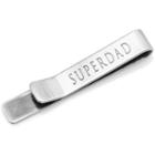 Superdad Tie Bar, Men's, Silver