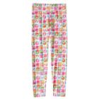 Girls 4-10 Shopkins Poppy Corn Stampede Leggings, Girl's, Size: 8, Silver