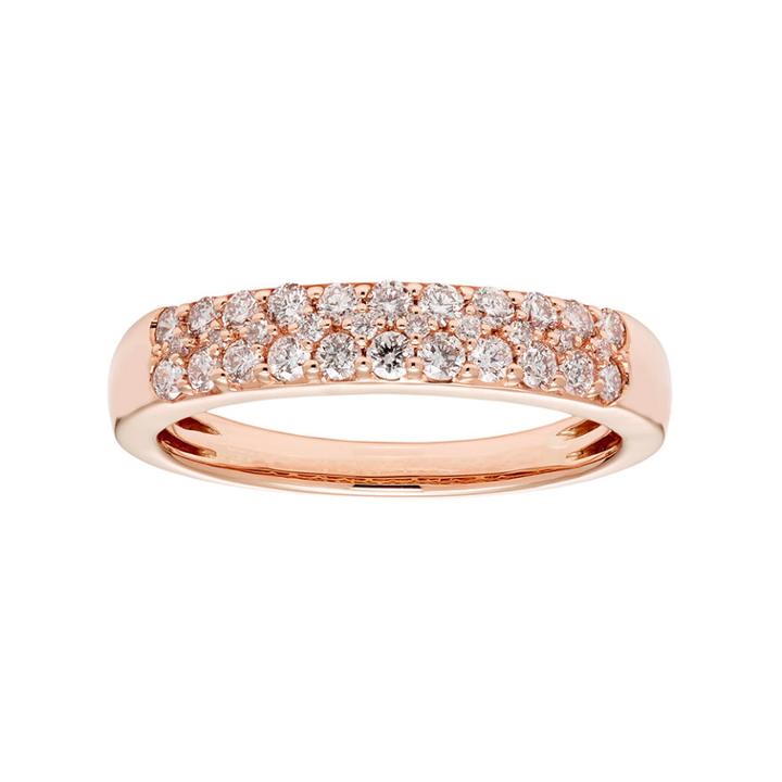 14k Gold 1/2 Carat T.w. Igl Certified Diamond Pave Wedding Band, Women's, Size: 7, White