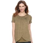 Maternity A:glow Tulip Hem Nursing Tee, Women's, Size: L-mat, Med Green