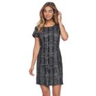 Women's Sharagano Boucle Shift Dress, Size: 16, Grey Other
