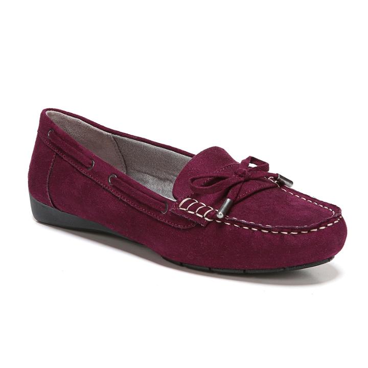 Lifestride Valor Women's Moccasins, Size: 8.5 Wide, Red