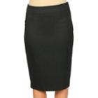 Women's Harve Benard Pencil Skirt, Size: 2, Dark Grey