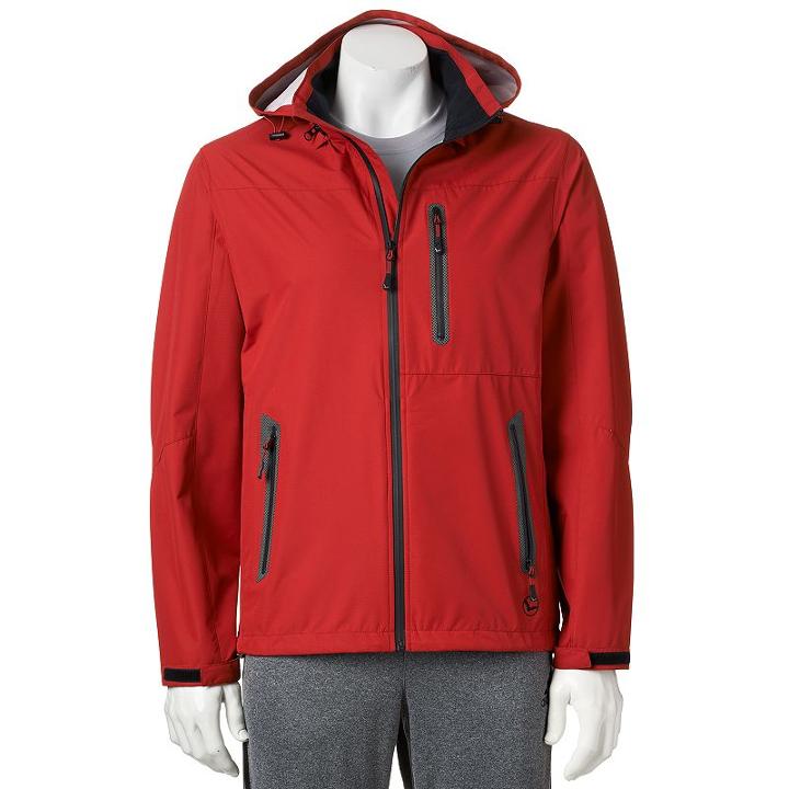 Hemisphere Hooded Softshell Seam-sealed Performance Rain Jacket - Men, Size: Xl, Red