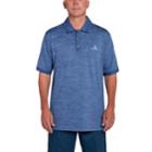 Men's Pebble Beach Classic-fit Heathered Performance Golf Polo, Size: Large, Blue