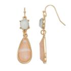 Lc Lauren Conrad Teardrop Nickel Free Double Drop Earrings, Women's, Multicolor