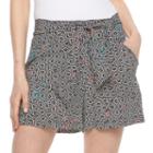 Women's Apt. 9&reg; Print Soft Shorts, Size: 8, Black
