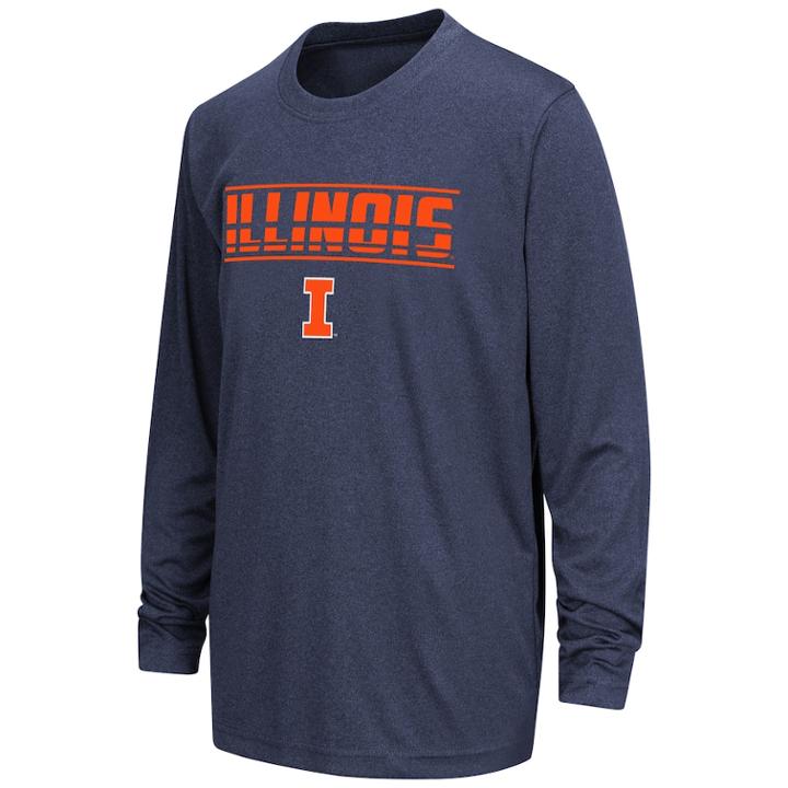 Boys 8-20 Illinois Fighting Illini Drone Tee, Size: S(8/10), Dark Blue
