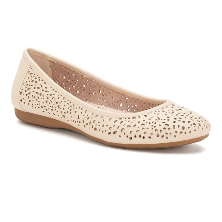Croft & Barrow&reg; Marilla Women's Ortholite Ballet Flats, Size: 8 Wide, Light Blue