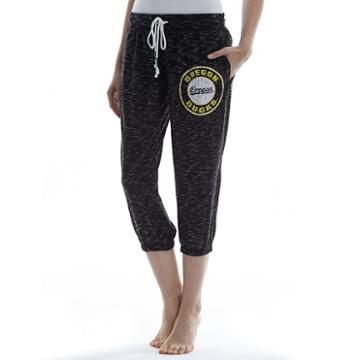 Women's Concepts Sport Oregon Ducks Backboard Capri Pants, Size: Xl, Grey (charcoal)
