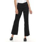 Petite Apt. 9&reg; Brynn Modern Fit Bootcut Pull-on Pants, Women's, Size: 6 Petite, Black
