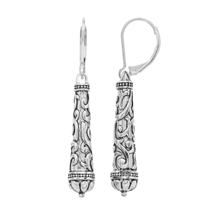 Napier Filigree Linear Drop Earrings, Women's, Silver