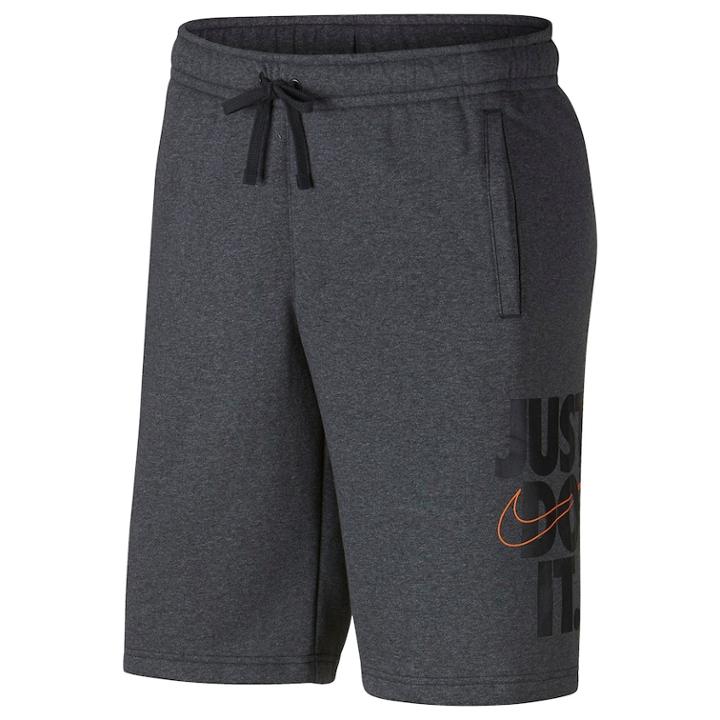 Men's Nike Fleece Shorts, Size: Medium, Grey