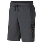 Men's Nike Fleece Shorts, Size: Medium, Grey