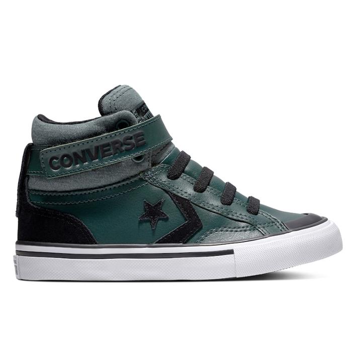 Boys' Converse Cons Pro Blaze Strap High Top Shoes, Size: 4, Green