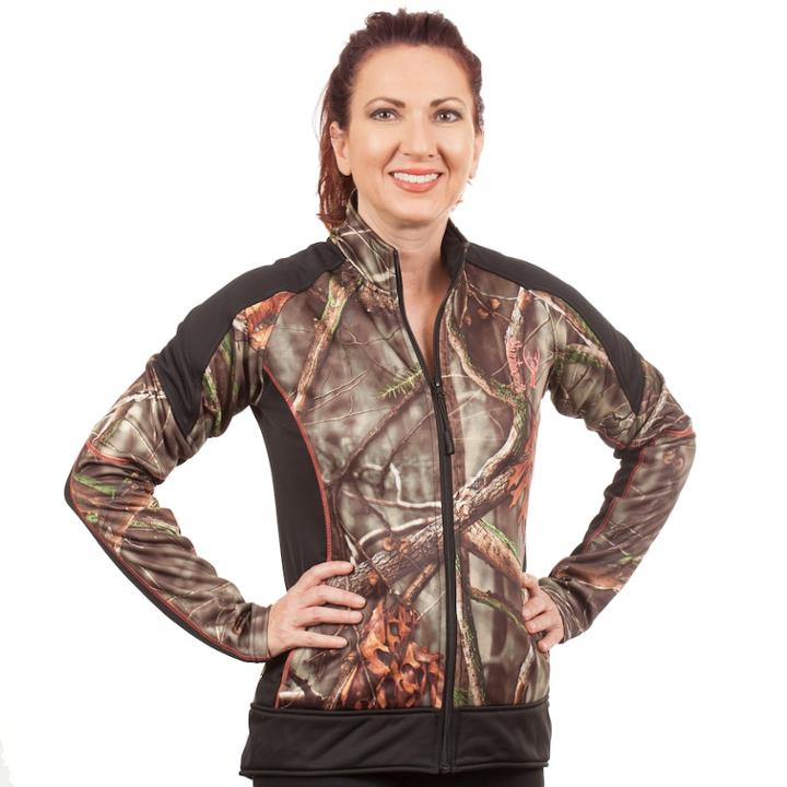 Women's Huntworth Camo Performance Fleece Jacket, Size: Large, Green