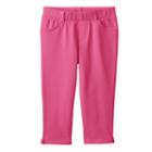 Girls 4-10 Jumping Beans&reg; Solid Capri Jeggings, Girl's, Size: 6x, Med Pink