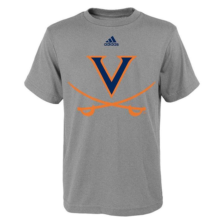 Adidas Virginia Cavaliers Primary Logo Tee - Boys 8-20, Boy's, Size: Small, Ovrfl Oth