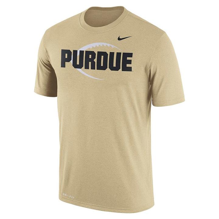 Men's Nike Purdue Boilermakers Legend Icon Dri-fit Tee, Size: Xxl, Gold