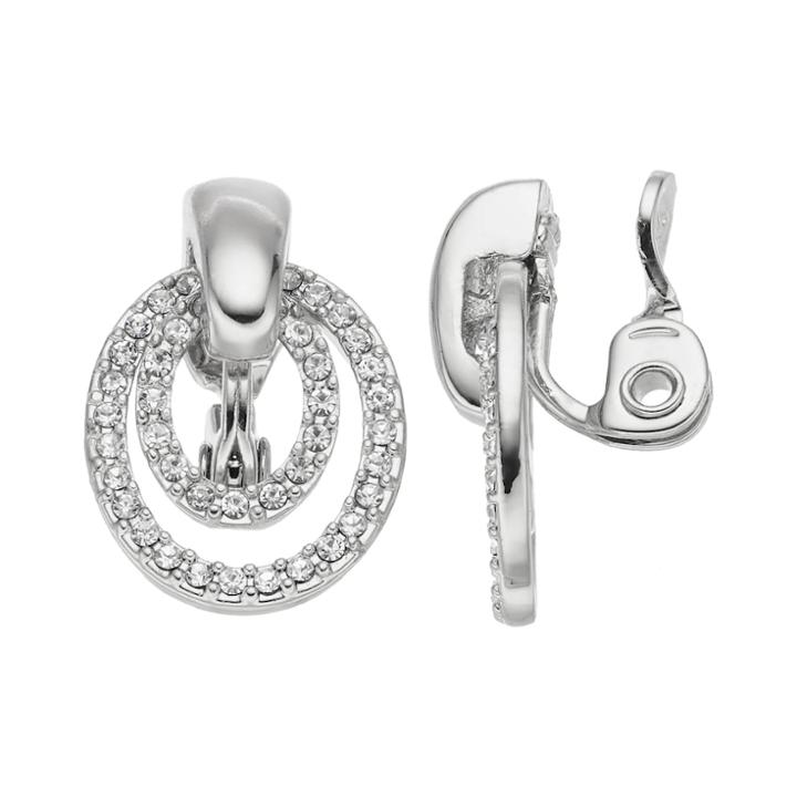 Napier Door Knocker Clip On Earrings, Women's, Silver