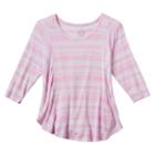 Girls 7-16 & Plus Size So&reg; Front Seams Swing Tee, Girl's, Size: 12 1/2, Brt Pink