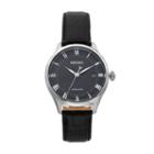 Seiko Men's Core Leather Automatic Watch - Srpa97, Black