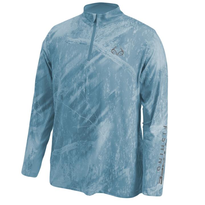 Men's Realtree Cast Performance Quarter-zip Windshirt, Size: Small, Dark Blue
