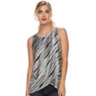 Women's Apt. 9&reg; Tulip Hem Tank, Size: Xxl, Black