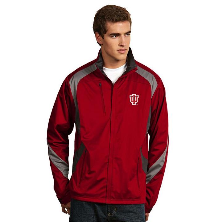 Men's Antigua Indiana Hoosiers Tempest Desert Dry Xtra-lite Performance Jacket, Size: 3xl, Dark Red