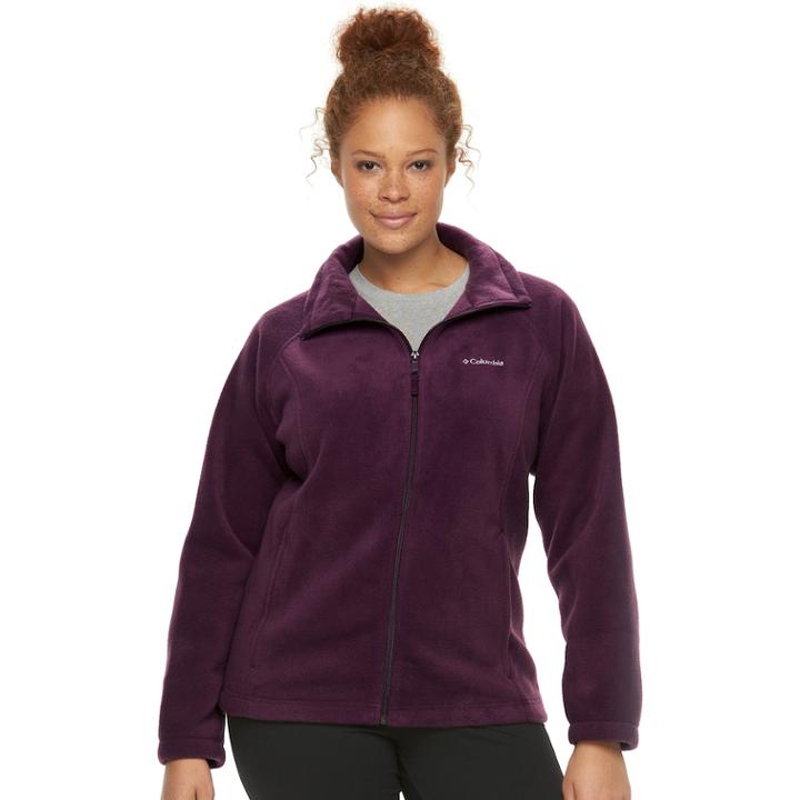 Plus Size Columbia Three Lakes Fleece Jacket, Women's, Size: 1xl, Brt Purple