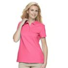 Women's Croft & Barrow&reg; Classic Solid Polo, Size: Small, Med Pink