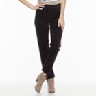 Women's Croft & Barrow&reg; Pull-on Straight Leg Corduroy Pants, Size: 14, Dark Brown