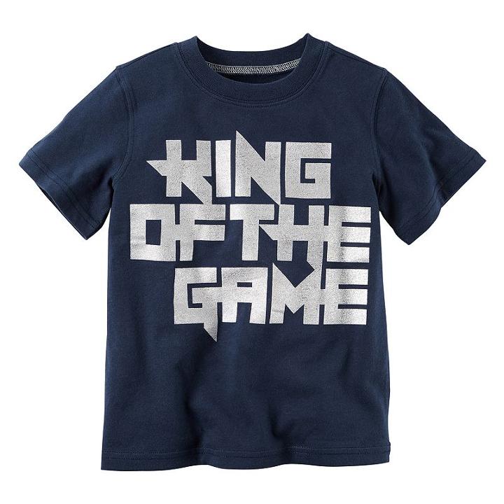 Boys 4-8 Carter's King Of The Game Graphic Tee, Size: 8, Blue