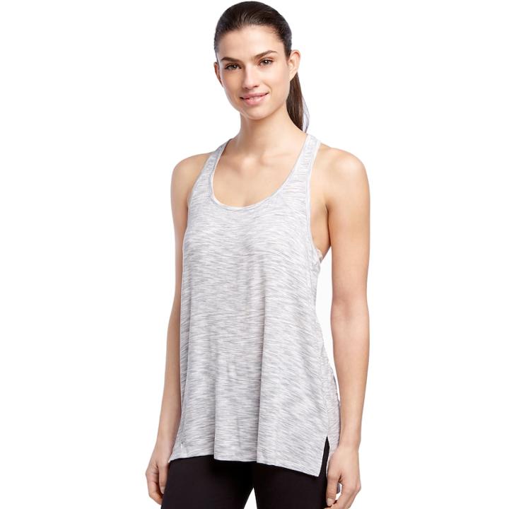 Women's Jockey Sport Cadence Tank, Size: Large, Med Grey