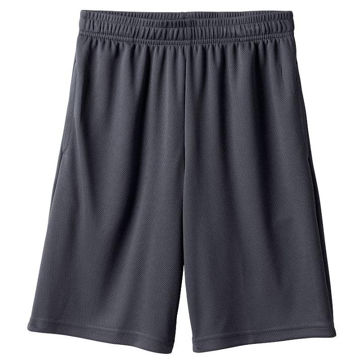 Husky Boys 8-20 Tek Gear&reg; Basic Mesh Shorts, Boy's, Size: Xl Husky, Dark Grey