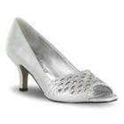 Easy Street Royal Women's High Heels, Size: 7.5 Wide, Silver