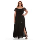 Plus Size Apt. 9&reg; Off Shoulder Ruffle Lace Maxi Dress, Women's, Size: 1xl, Black
