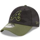 Adult New Era Atlanta Braves 9forty Memorial Day Flex-fit Cap, Men's, Green (camo)