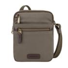 Travelon Anti-theft Courier Small Slim Bag, Adult Unisex, Beig/green (beig/khaki)