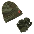 Baby Boy Carter's Camo (green) Hat & Mittens Set, Size: 12-24 Month