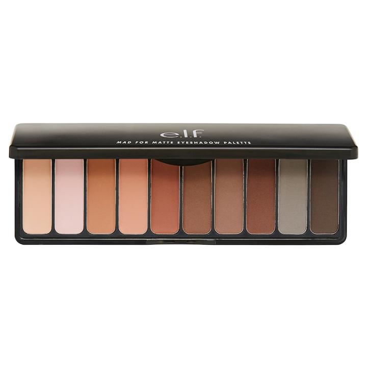 E.l.f. Mad For Matte Eyeshadow Palette - Nude Mood, Dark Brown