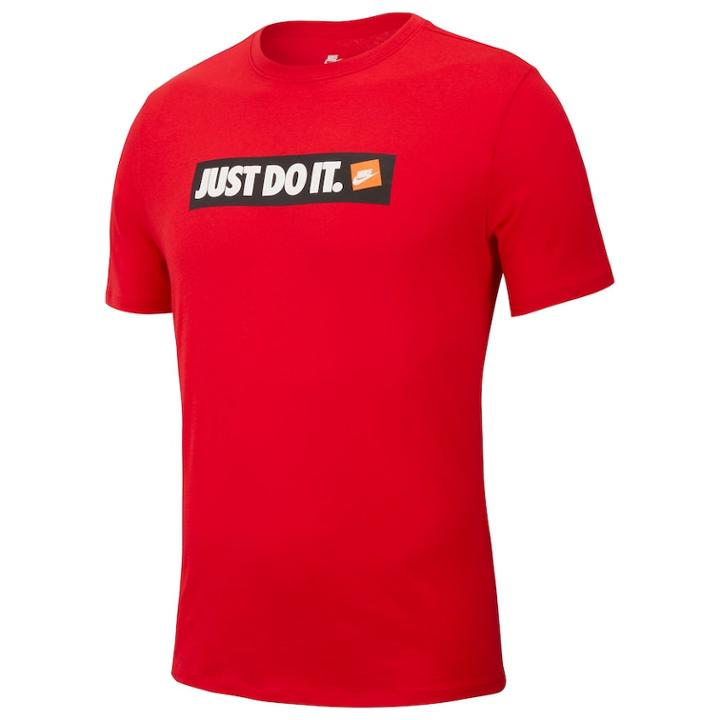 Men's Nike Logo Tee, Size: Small, Dark Pink