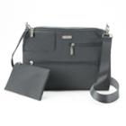 Women's Baggallini Tablet Crossbody Bag With Rfid Blocking Pouch, Dark Grey
